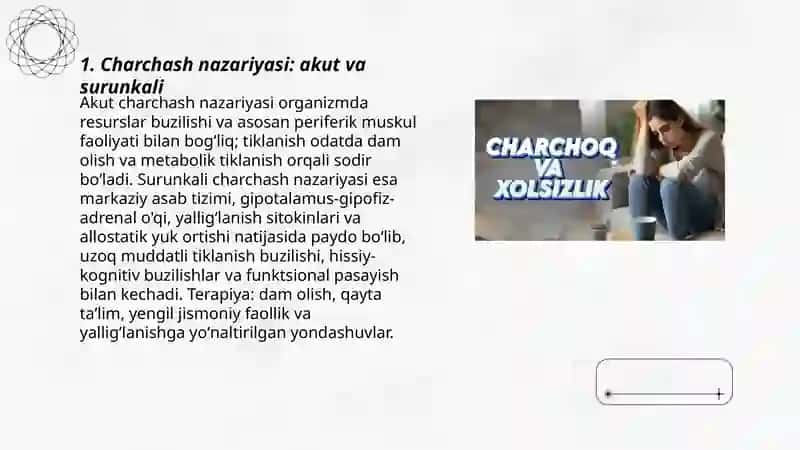 Charchash va tiklanish jarayonlari 3