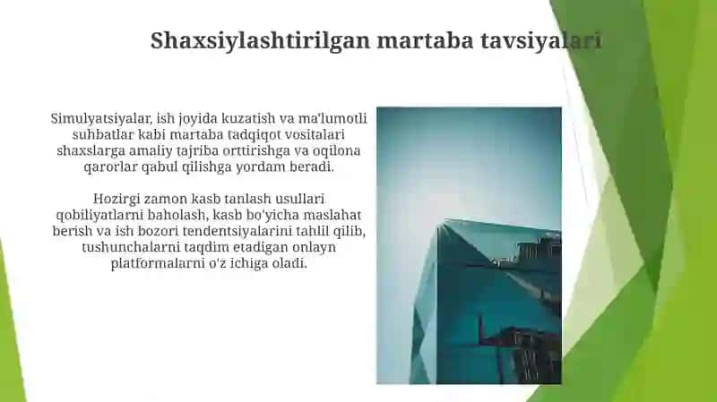 Kasb tanlashning zamonaviy usullari 3