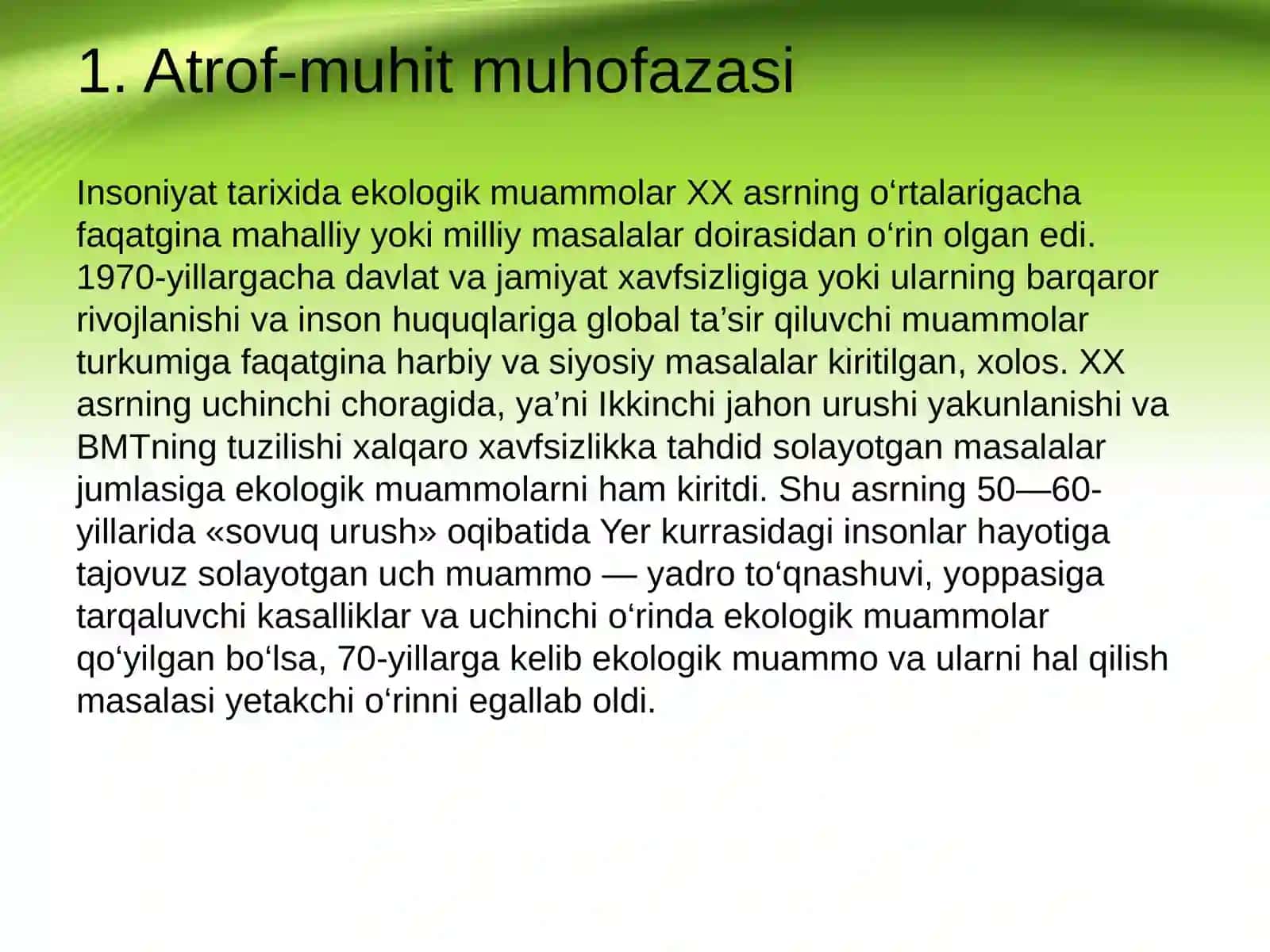 Ekologik iqtisodiyot va atrof- muhit 3