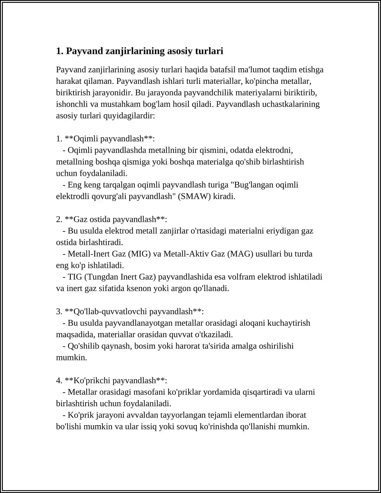 PAYVAND ZANJIRLAR QANDAY PULAT MARKALARIDA TAYORLANADI 3