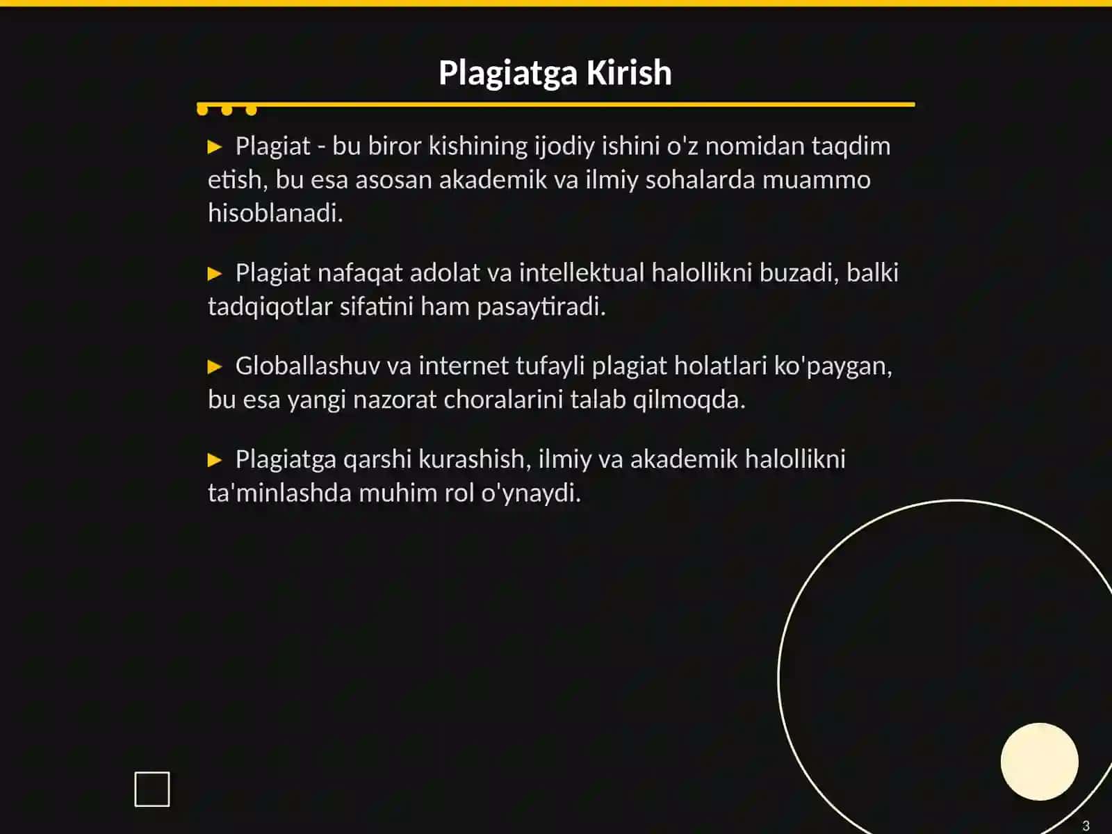 Plagiat: Muammo va Yechimlar 3