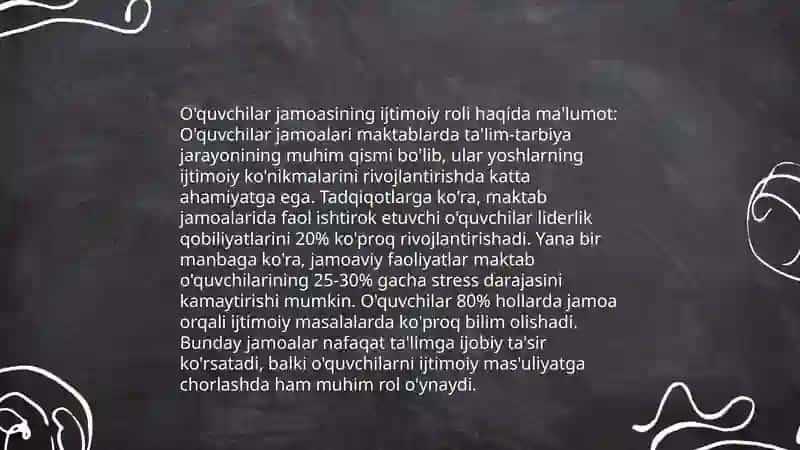 O'quvchilar jamoa rivojlanishi 3