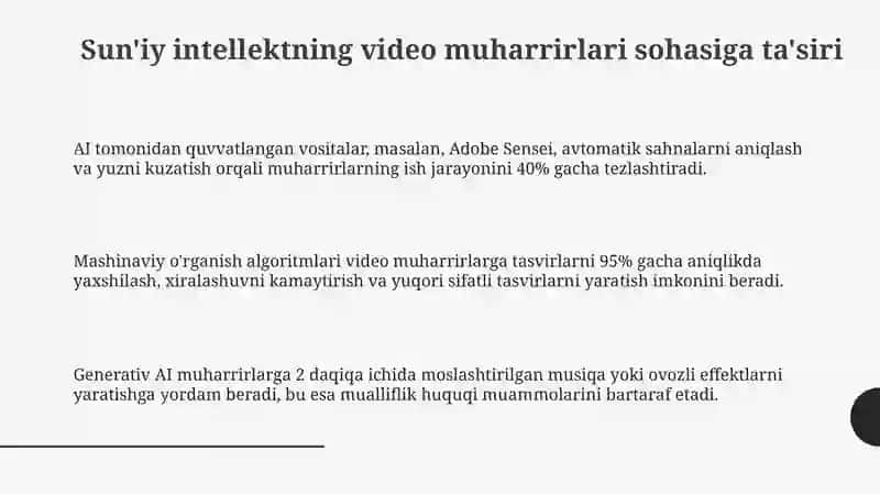 Sun'iy intellektning video muharrirlar sohasiga ta'siri 3
