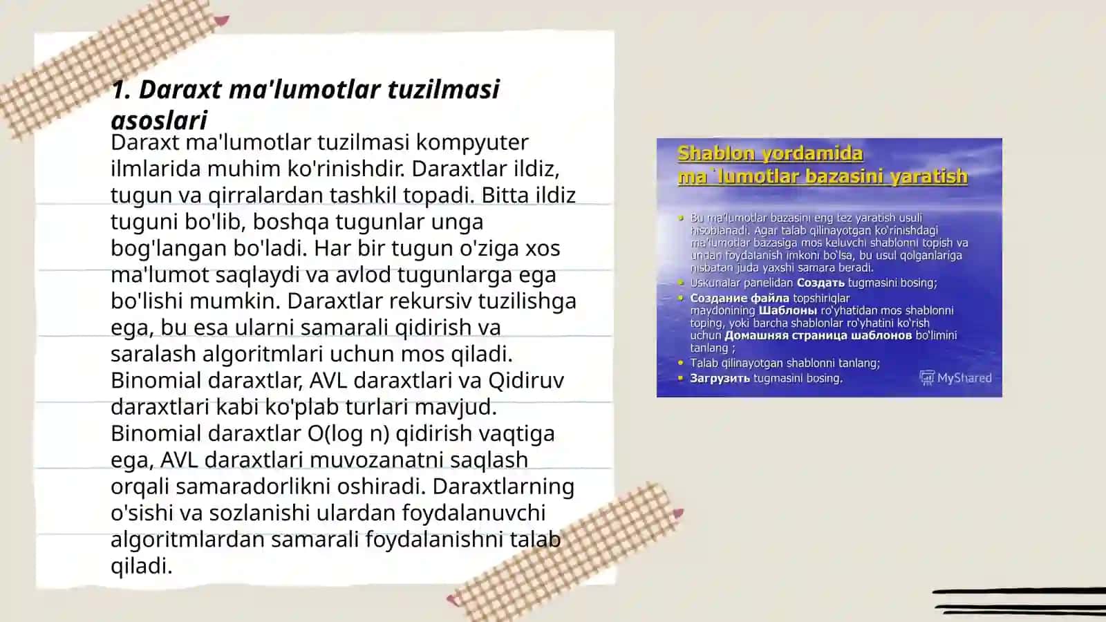 Daraxt ma'lumotlar tuzilmasi asoslari 3