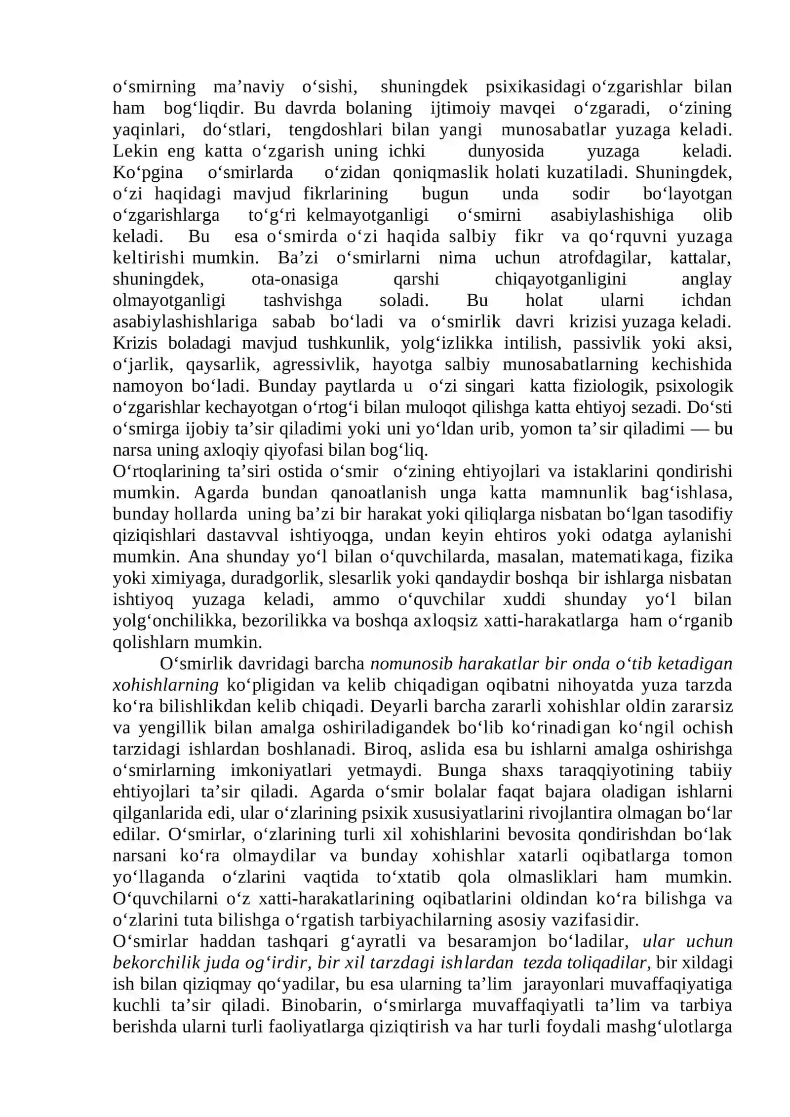 O’smir, o’spirin, va yetuklik davrida psixik rivojlanish xususiyatlari 3