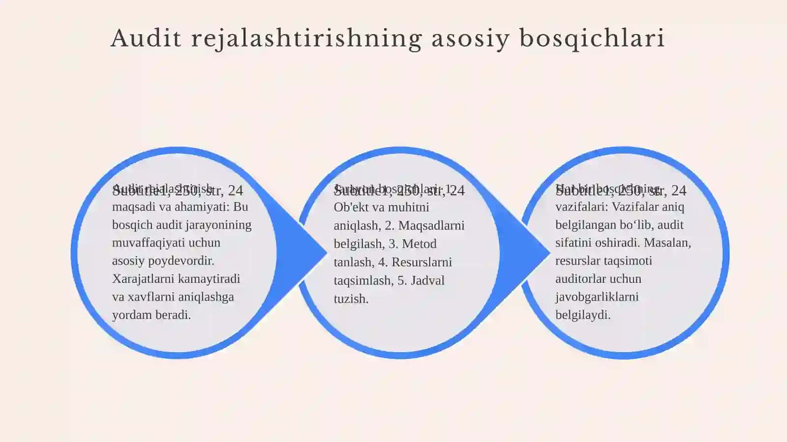 Audit rejalashtirishning umumiy rejasini tuzish 3