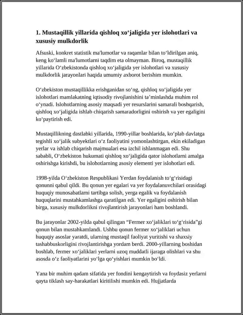 MUSTAQILLIK YILLARIDA QISHLOQ XÒJALIGI VA SANOAT SOHASIDAGI ÒZGARISHLAR 3
