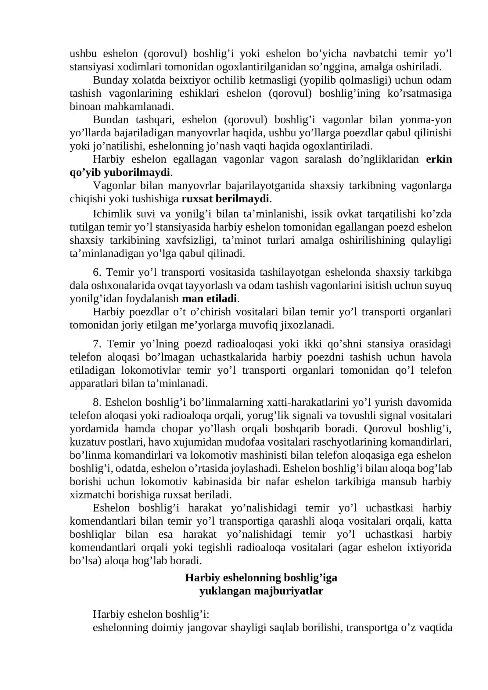 6-Аmaliy mashgʼulot. Temir yo‘l harakat tarkibini tayyorlash va harbiy eshelonni shakllantirish 3