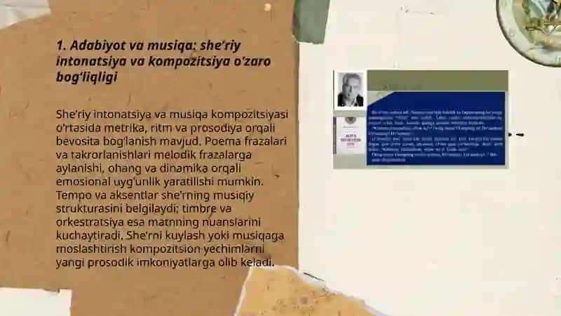 Adabiyot va sanʼatning uzviy bogʻliqligi 3
