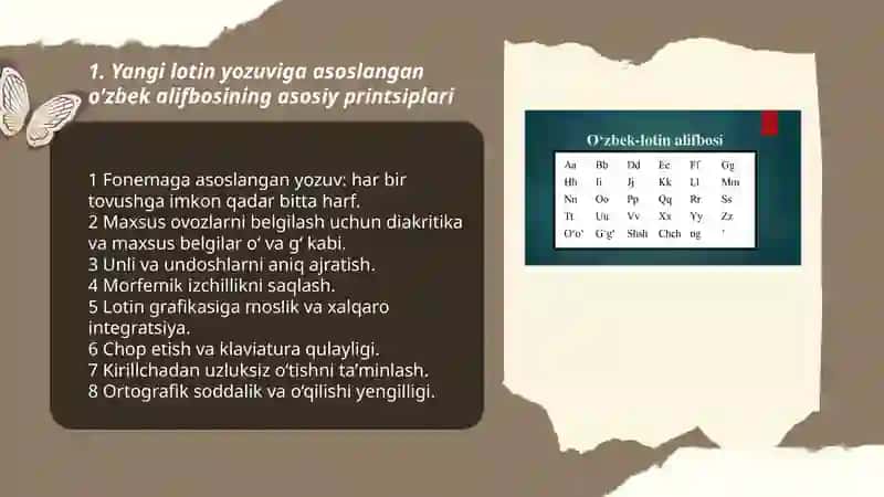 Yangi lotin yozuviga asoslangan yangi o’zbek alifbosi 3
