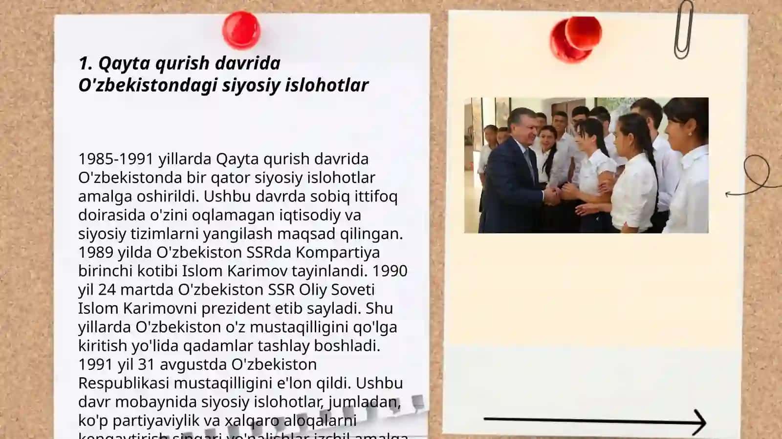 Qayta qurish davrida O'zbekistondagi siyosiy islohotlar 3