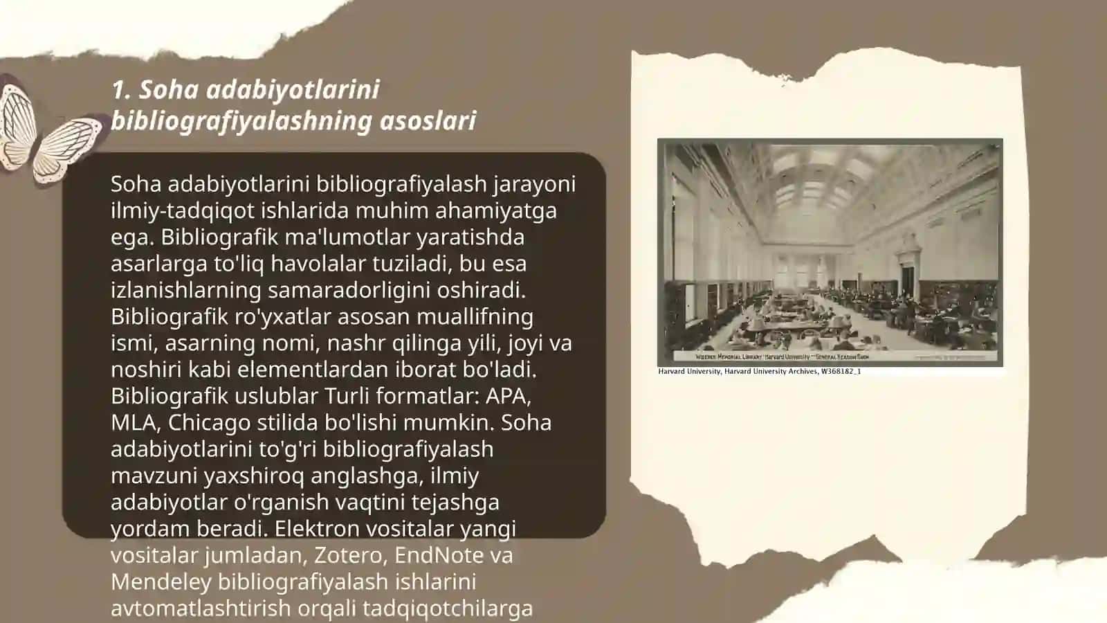 Soha adabiyotlarni bibliografiyalashda soha ilmiy markazlari ARM va unversal fondli kutubxonalar òrni 3