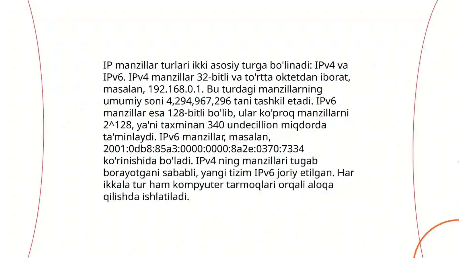 IP manzilini boshqarish va subnetting 3