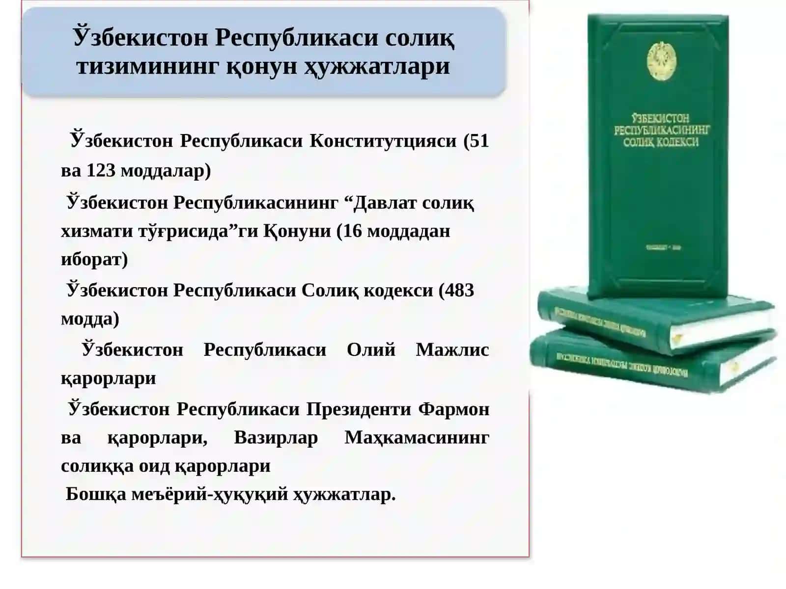 Soliq va soliqqatortish fanidan ma’ruzamashg‘uloti 3