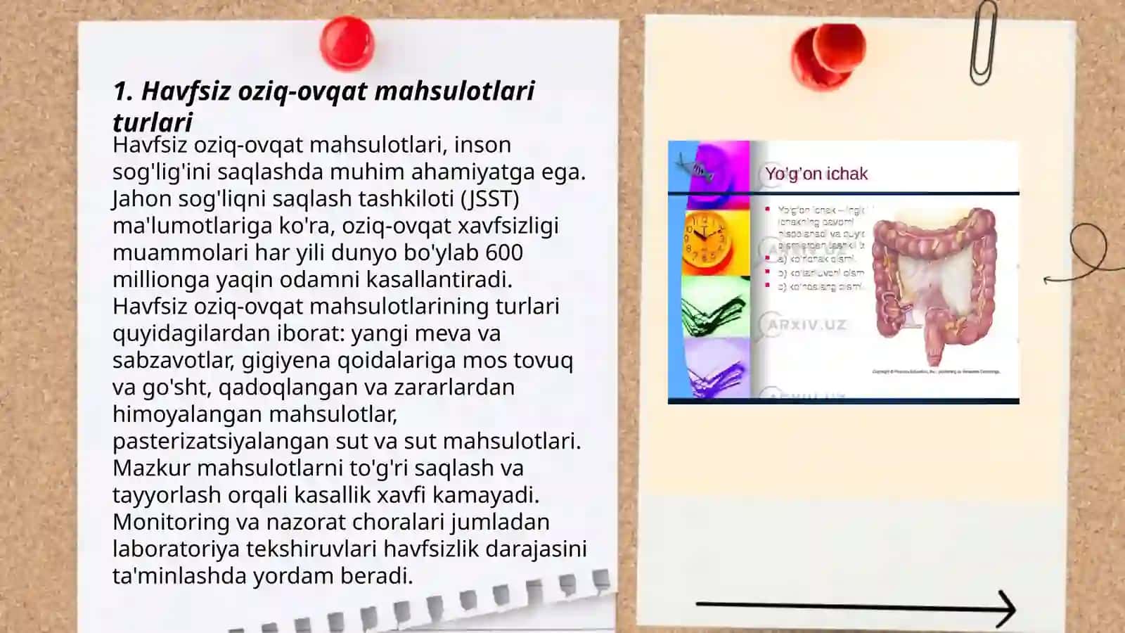 Havfsiz oziq-ovqat mahsulotlariga qòyilgan gigenik talablar 3