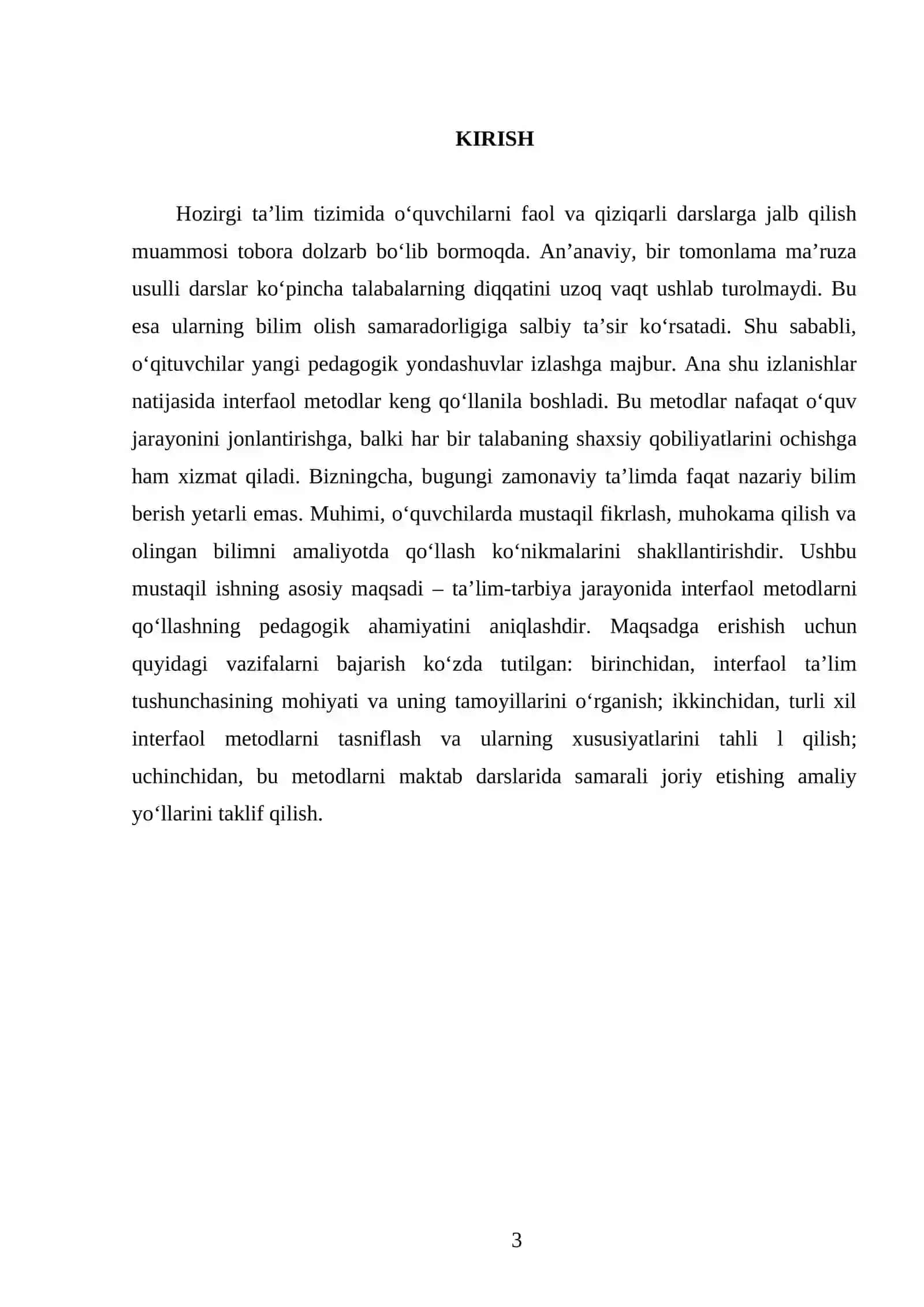 Interfaol metodlar va ularni ta’lim tarbiya jarayonida qo’llash 3
