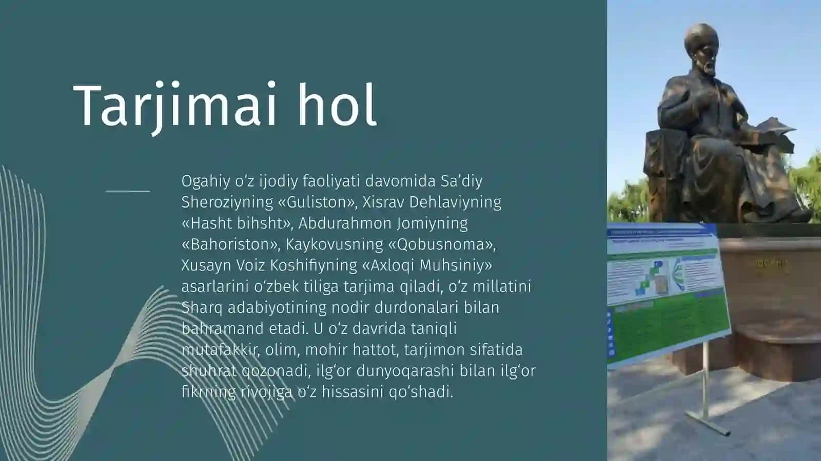 Ogahiy hayoti va ijodi 3