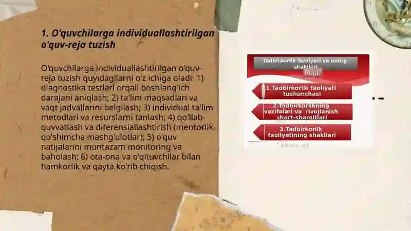 Tyuterlik faoliyatining asosiy faoliyatlari 3