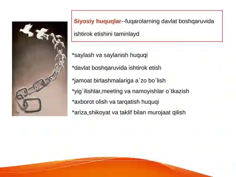 Fuqarolarning shaxsiy,siyosiy  va ijtimoiy iqtisodiy huquqlari ayollar va bolalar  huquqlari 3