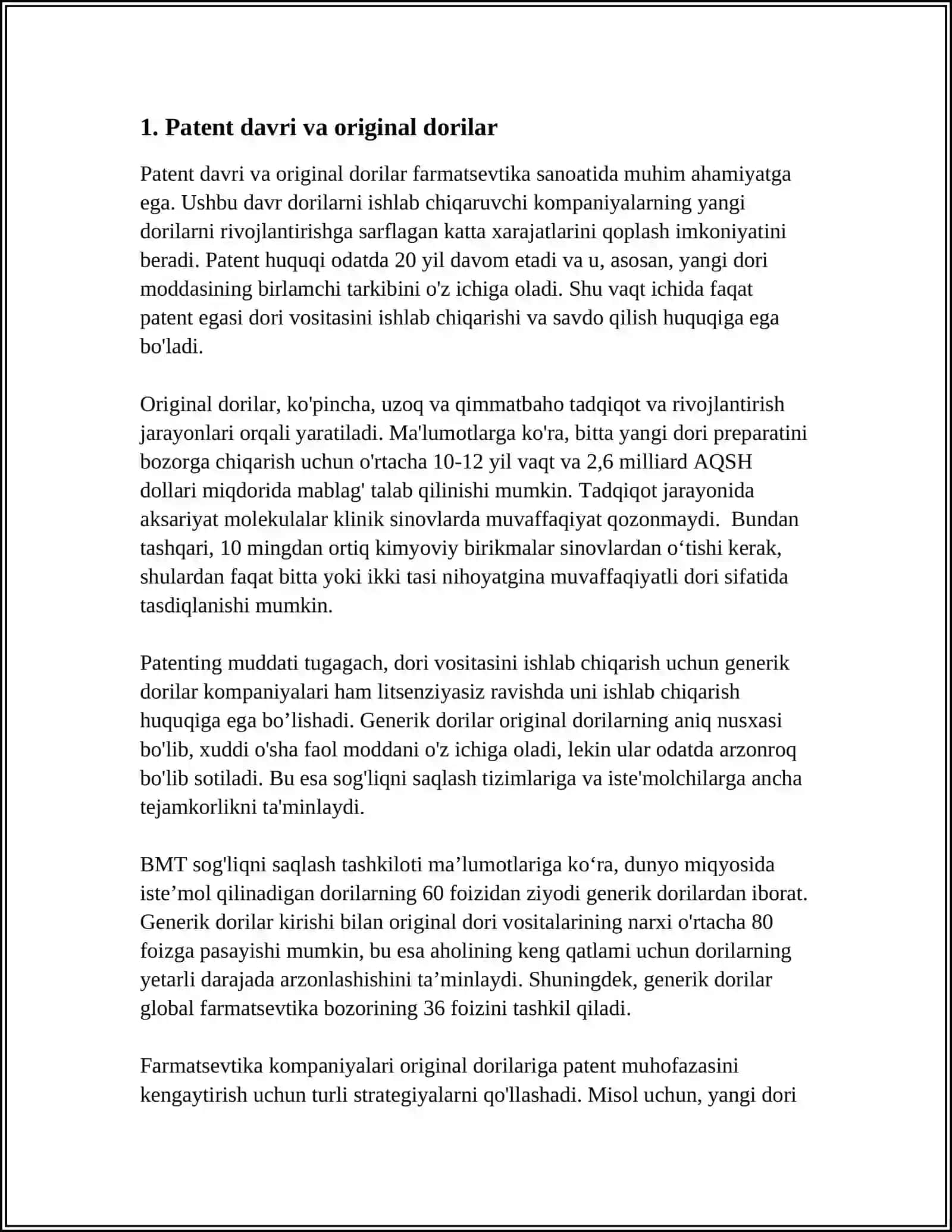 ORGINAL VA DJENERIK DORI VOSITALARI 3