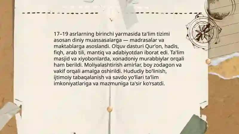 17-19 asrlarning birinchi yarmida tarbiya maktab va pedagogik fikirlar 3