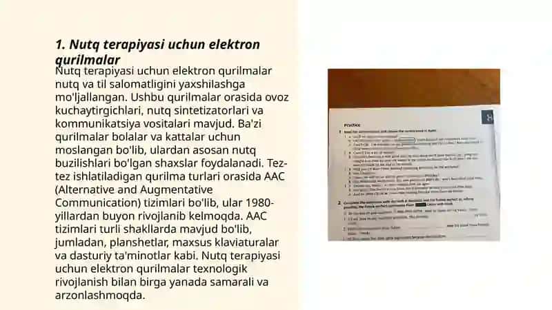 Nutq terapiyasi uchun elektron qurilmalar 3