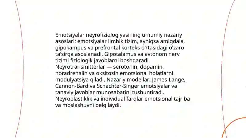 Emotsiyalarning neyrofiziologik aoslari 3
