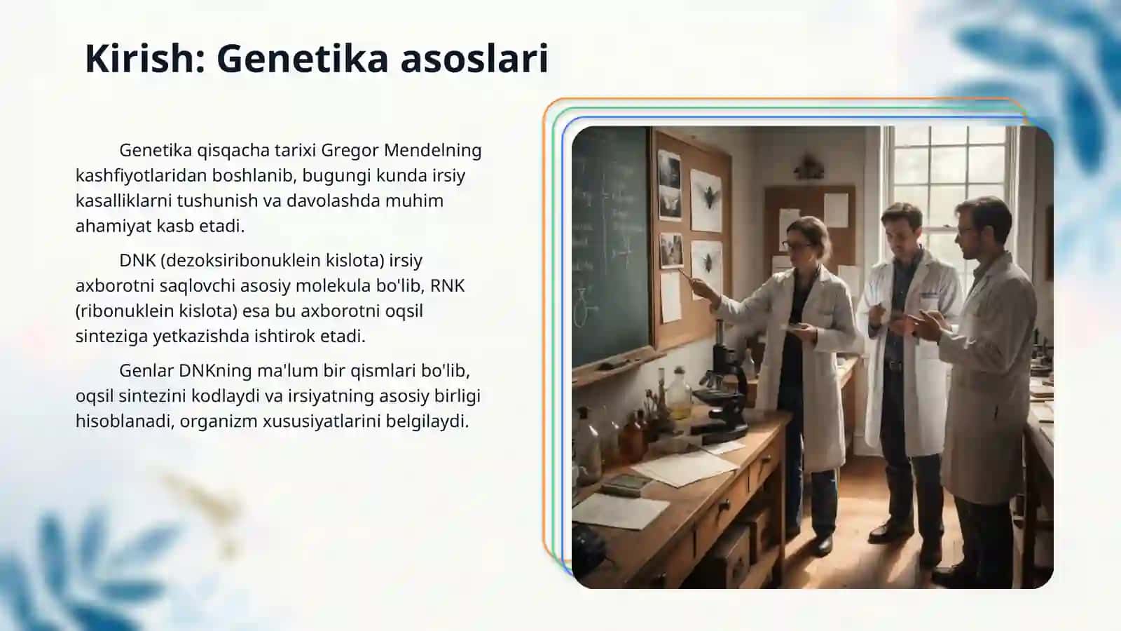 Toms Morgen xramasoma nazariyasi. Jins genetikasi 3