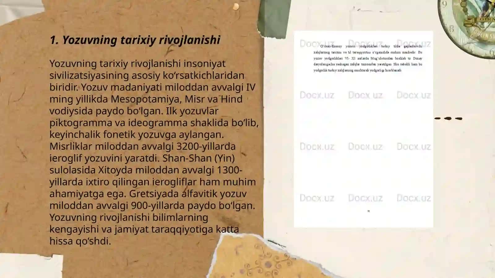 Yozuvning Paydo Boʻlishi, Turkiy Xalqlarning Yozuv Tizimi 3