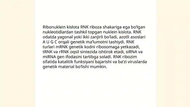 Ribonuklein kislotalar 3