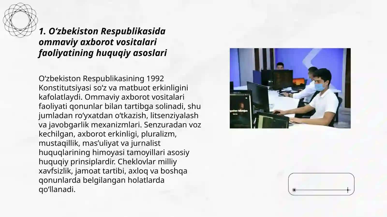 Oʻzbekiston Respublikasining ommaviy axborot vositalarining faoliyati 3