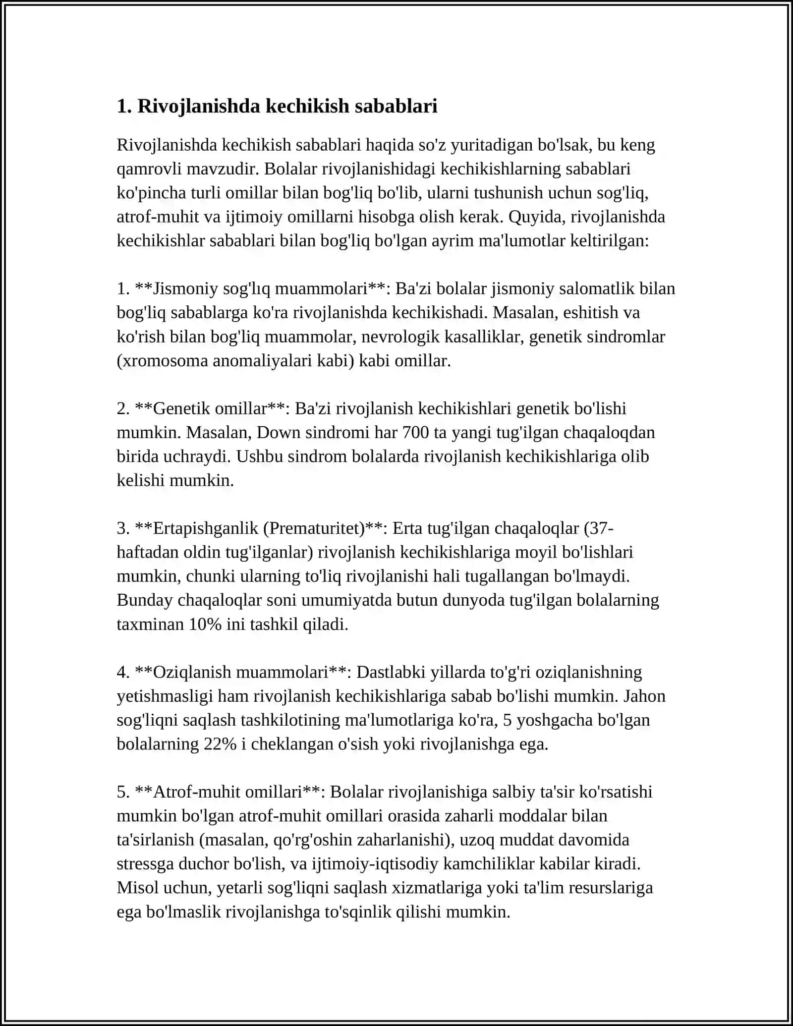 RIVOJLANISHIDA BUZULISHI BO‘LGAN BOLALARNI PSIXOLOGIK O‘RGANISH 3