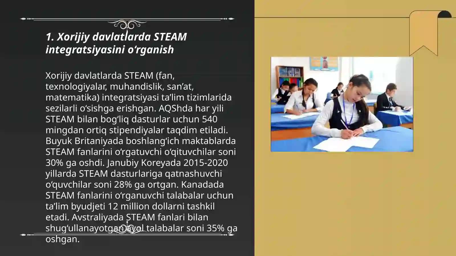 Xorijiy davlatlarda STEAM integratsiyasini o‘rganish 3