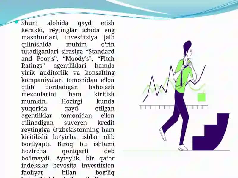 O‘zbekiston Respublikasining xalqaro reyting va indekslardagi o‘rnini yaxshilash borasidagi davlat siyosati, qabul qilingan huquqiy-normativ hujjatlar. 3
