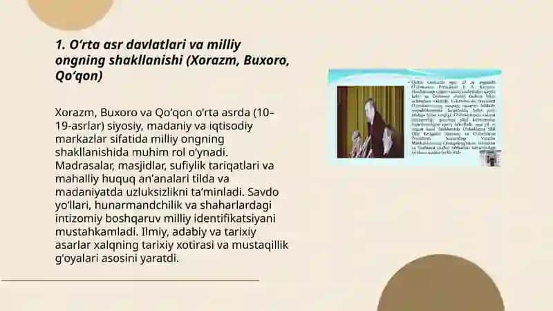 O'zbekistonda mustaqillik gʼoyalarining tarixiy asoslari 3