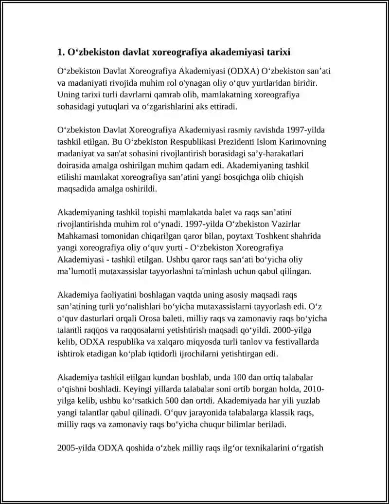 Oʻzbekiston Davlat Xoreografiya Akademiyasi 3