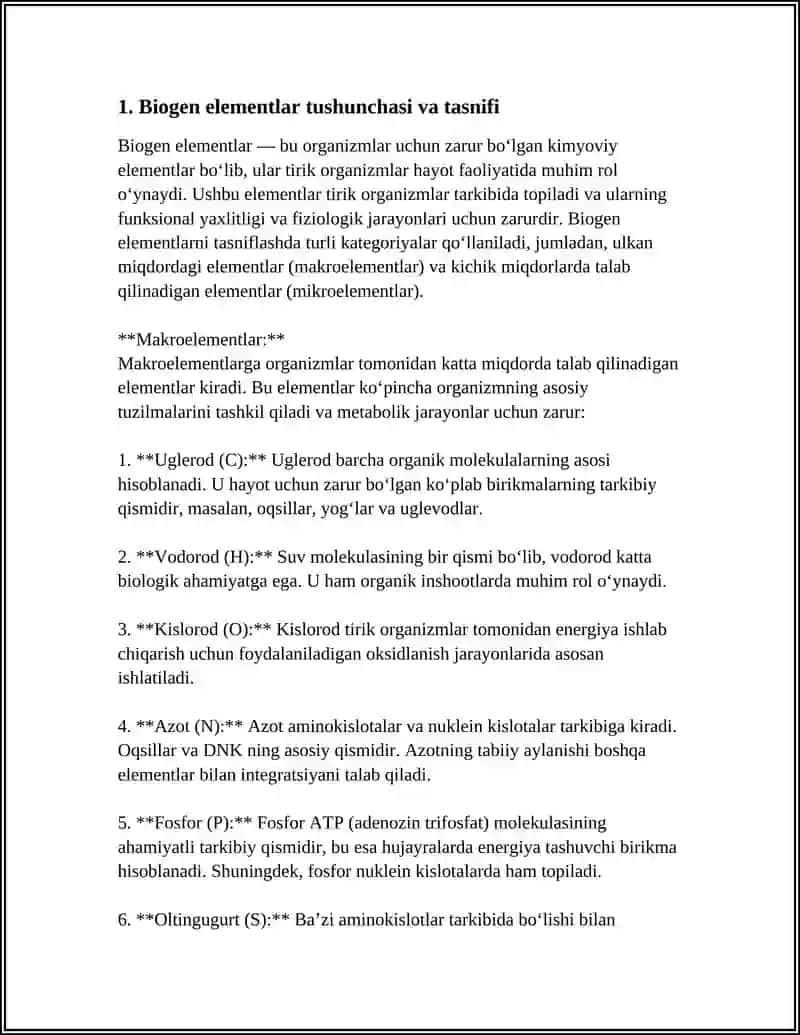 BIOGEN ELEMENTLAR VA ULARNING AHAMIYATI 3