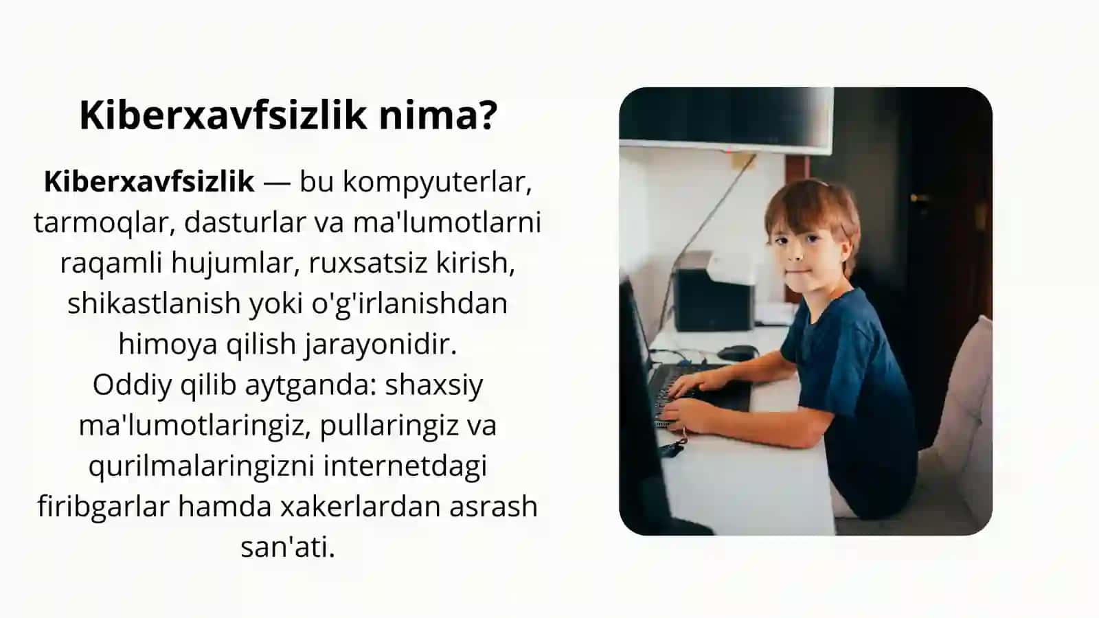Kiberxavfsizlik asoslari | Shaxsiy ma'lumotlarni himoya qilish va onlayn firibgarliklardan saqlanish 3