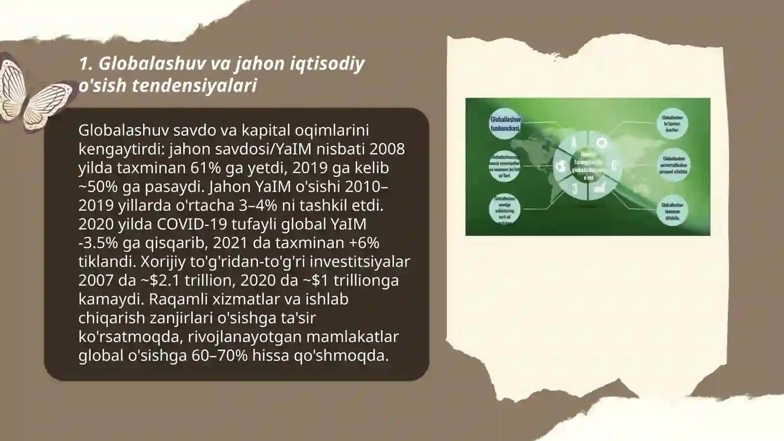 Globalashuv sharoitida jahon iqtisodiyoti rivojlanish tendensiyasi 3