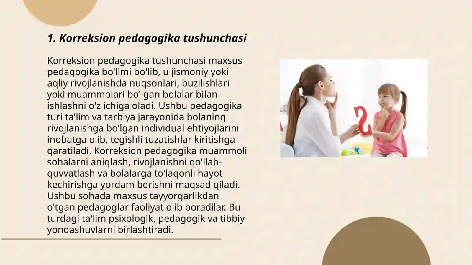 Korreksion pedogogika va logopediya haqida umumiy ma'lumot 3