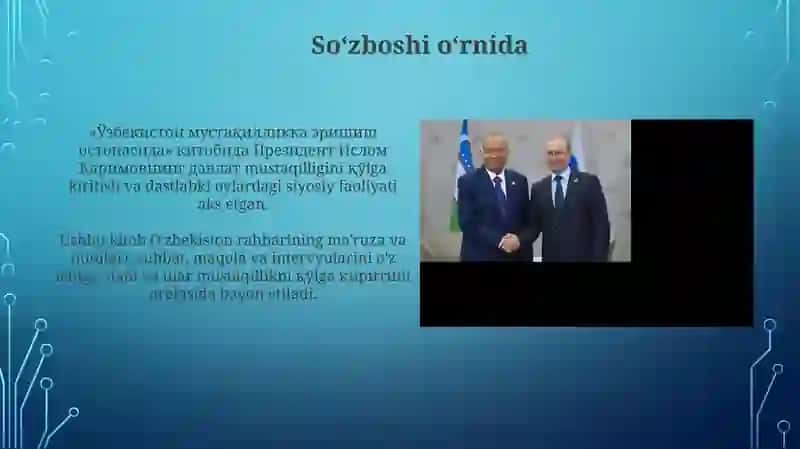Ўзбекистон мустақилликка эришиш остонасида 3