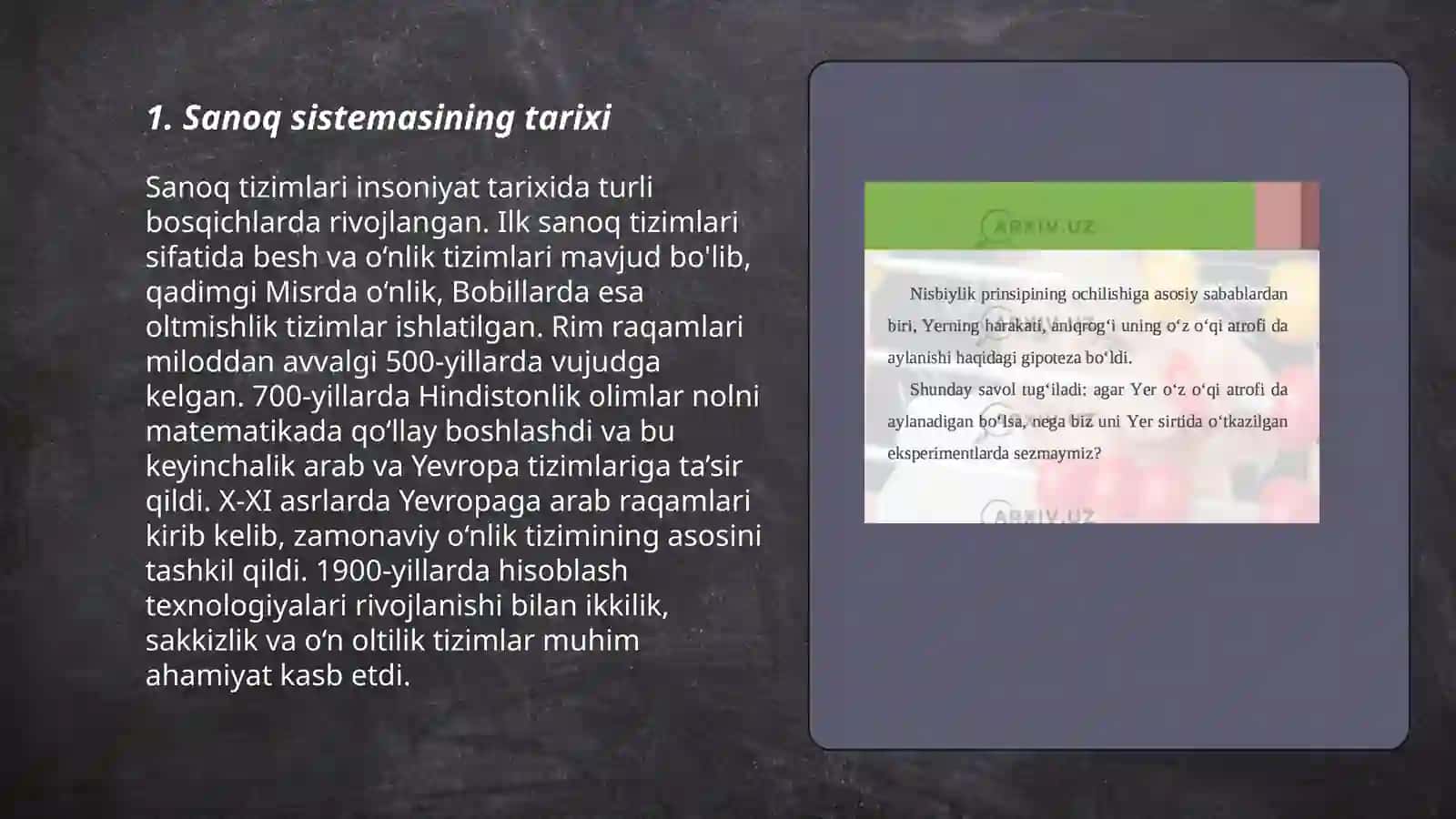 Sanoq sistemalri 3