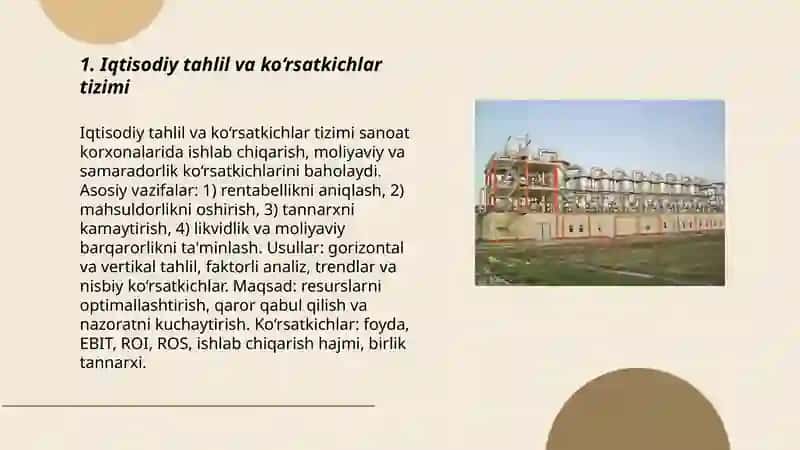 Iqtisodiy tahlil va ko‘rsatkichlar tizimi 3