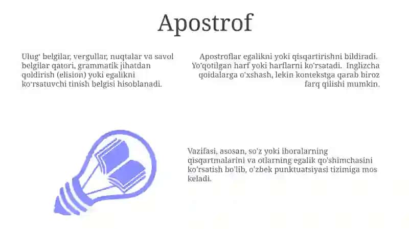 Oʻzbek tilida tinish belgilarning tasnifi 3