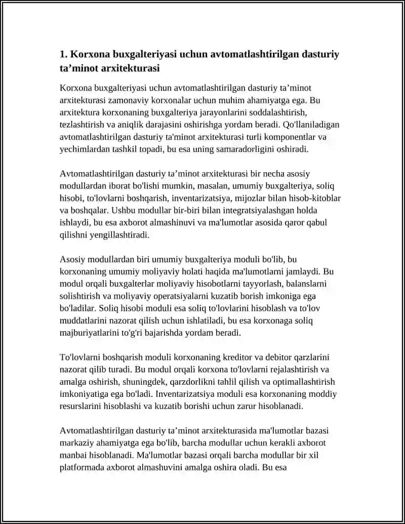 KORXONA BUHGALTERIYASI YURITILADIGAN DASTURIY TA’MINOTLAR 3