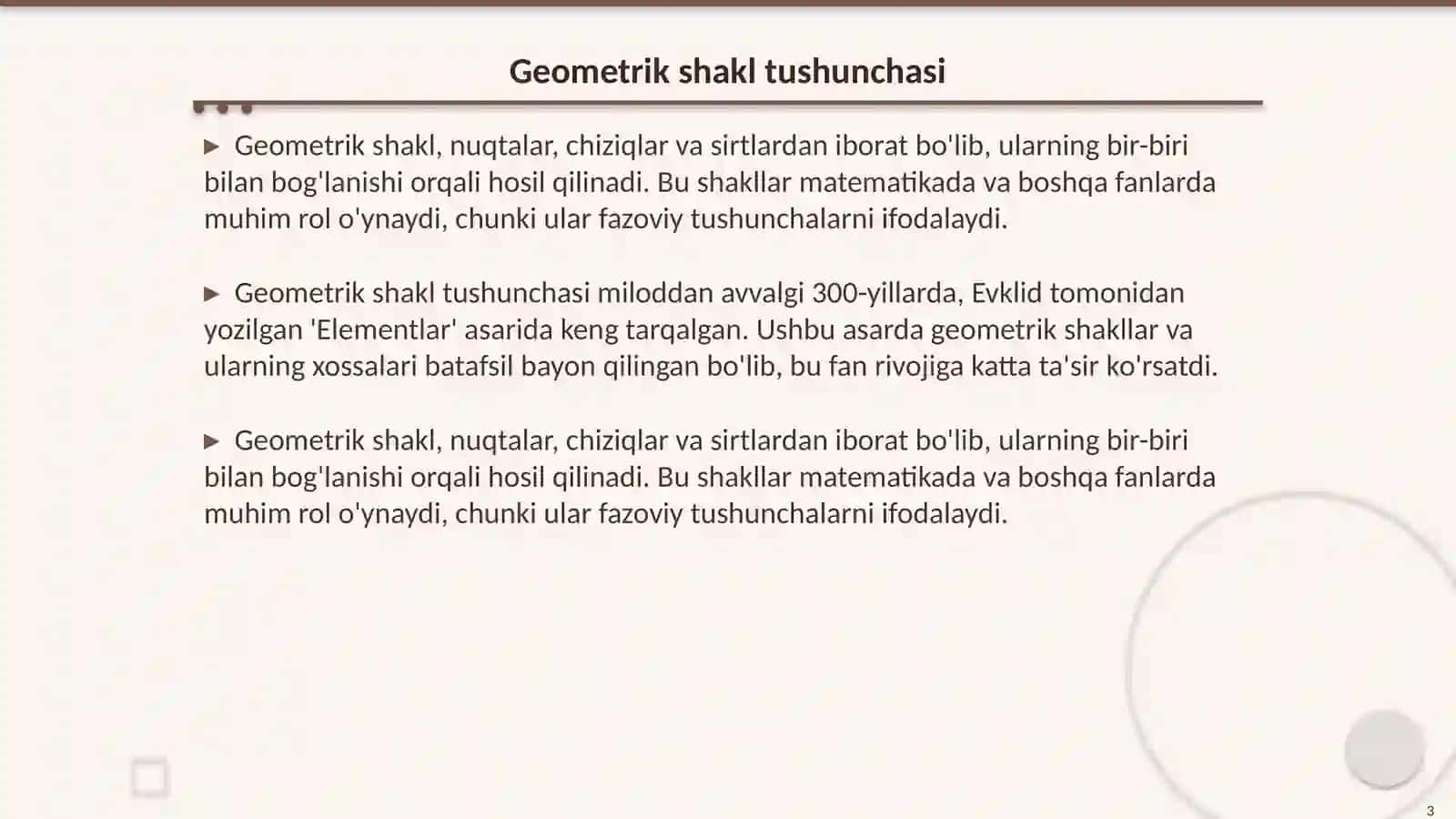 Geometrik shakl 3