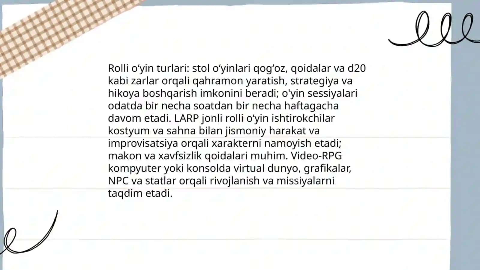 Rolli oʻyin 3