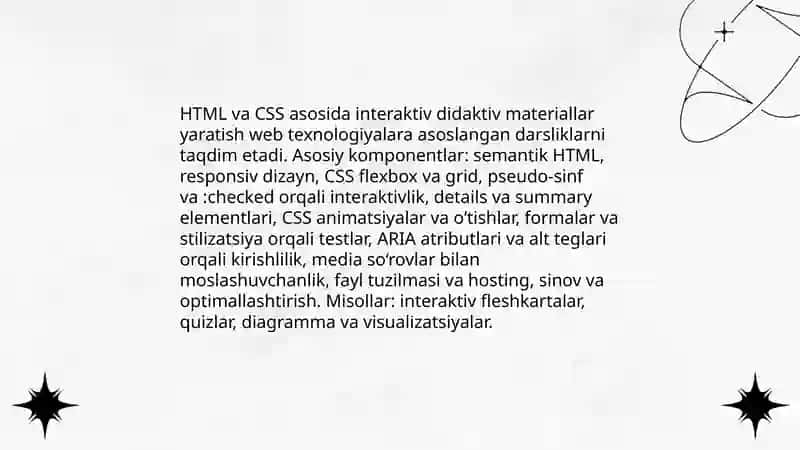 Web texnologiyalarga asoslangan didaktiv matreallar yaratish 3