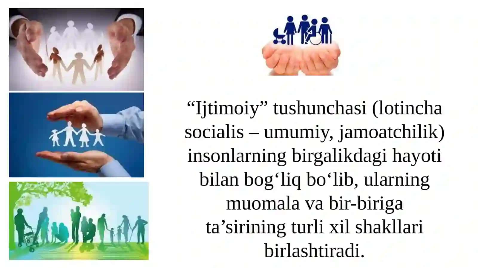 Ijtimoiypedagogikafanijamiyatrivojiningasosisifatida.O`zbekistondaijtimoiypedagogikaningpaydobo`lishimadaniy-tarixiy,ijtimoiy-huquqiyshart-sharoitlari 3