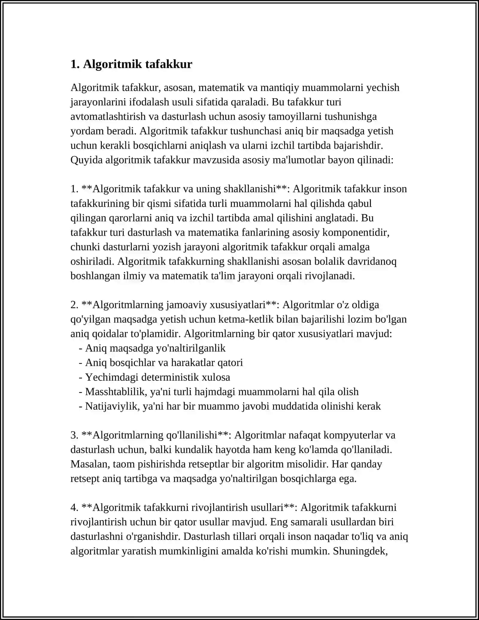 ALGORITMIK HAL ETILADIGAN MASALALAR 3